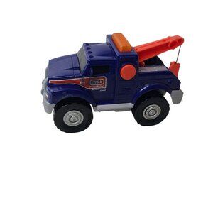 Matchbox 2010 Lights & Sounds Tow Truck Mattel Blue Wrecker Mattel Works